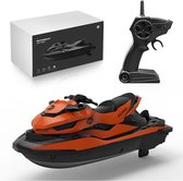 Let op type!! SMRC / M5 Mini Afstandsbediening Boot 2.4G Zomer water Splash Elektrische Motorboot (Oranje)