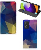 Bookcase Geschikt voor Samsung Galaxy A52/A52s 5G Telefoon Hoesje Polygon Dark