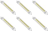 CALEX - LED Lamp 6 Pack - R7S Fitting - 8W - Warm Wit 3000K - Dimbaar - Glas