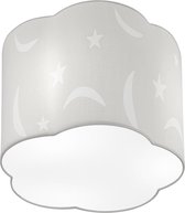 LED Plafondlamp - Plafondverlichting - Iona Monimo - E27 Fitting - 1-lichts - Rond - Mat Wit - Aluminium