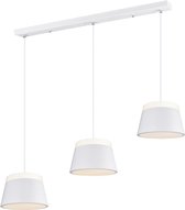 LED Hanglamp - Iona Barnaness - E14 Fitting - 6-lichts - Rond - Mat Wit - Aluminium