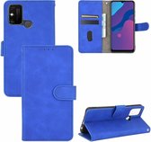 Voor Huawei Honor Play 9A / Honor 9A Effen Kleur Huidgevoel Magnetische Gesp Horizontale Flip Kalfsstructuur PU Lederen Case met Houder & Kaartsleuven & Portemonnee (Blauw)