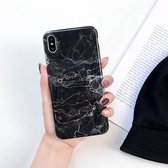Volledige dekking Glanzende marmeren textuur schokbestendige TPU-hoes voor iPhone X / XS