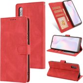 Voor Xiaomi Redmi 9A Fantasie Klassiek Huidgevoel Kalfsleer Textuur Magnetische gesp Horizontale Flip PU lederen tas met houder & kaartsleuf & portemonnee (rood)