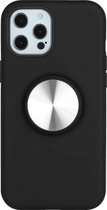 TPU + PC 2-in-1 schokbestendig hoesje met magnetische ronde autohouder voor iPhone 11 Pro Max (zwart)