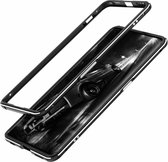 Voor OPPO Find X2 Aluminium schokbestendig beschermend bumperframe (zwart)