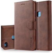 Voor Huawei P10 Lite LC.IMEEKE kalfsleer Horizontale flip lederen tas, met houder & kaartsleuven & portemonnee (bruin)