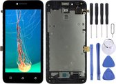 Lcd-scherm en digitizer volledige montage met frame voor Lenovo Vibe B A2016 A2016a40 A2016b30 (zwart)