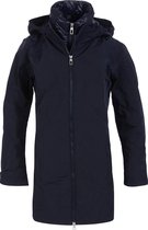 River Woods Lange parka met capuchon in blauw