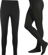 Apollo Soft Winter gevoerde zwarte thermo panty - Zwart