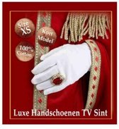 Witte Handschoenen Luxe TV Sint - maat XL