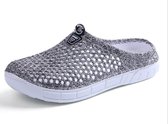 Hollow Hole Shoes Lichte en ademende Home Half Slippers Strandschoenen voor Dames, Maat: 41 (161Grey)