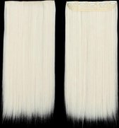 Clip in hairextensions 1 baan straight blond - 60#