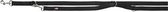 Trixie hondenriem premium dubbelgestikt verstelbaar zwart - 200x1 cm - 1 stuks