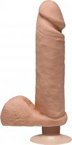 The D - Perfect D with Balls Vibrating - 8 Inch - Caramel