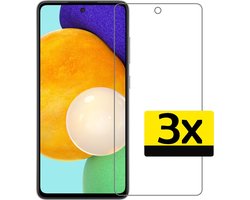 Screenprotector - Geschikt voor - Samsung A52 - Screenprotector Beschermglas Gehard Glas - Screenprotector Geschikt voor Samsung Galaxy A52 Screenprotector Glas - 3 Stuks