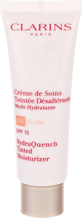 Clarins Crème de Soins Teintée Désaltérante SPF 15, 04 Blond, 50 ml |  bol.com