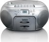 Lenco SCD-420SI - Draagbare radio CD-speler met MP3 optie en koptelefoon - Zilver