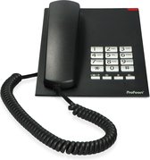 Profoon TX-310 Bureautelefoon - Klassiek desk model met waarschuwingslamp - Zwart
