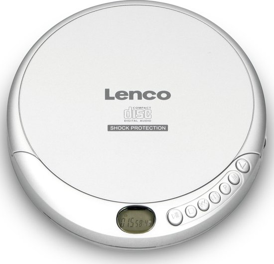 Lenco CD-201 Portable CD-Speler met MP3 Zilver | bol.com