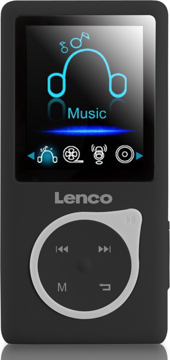 Lenco Xemio-668 - MP3-Speler incl. 8GB micro SD en oordopjes - Zwart |  bol.com
