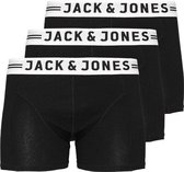 Jack & Jones boxershorts 3pack jacagger trunk zwart 12162779, maat XL
