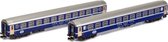 Kato - 2-tlg Liegewagenset Bcm Sbb Altes Logo Blau Ib - KAT-K23009
