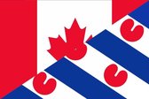 Vlag Canada Friesland 150x225cm