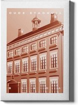 Walljar - Oude Stadhuis van Breda - Muurdecoratie - Canvas schilderij