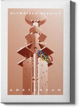 Walljar - Olympisch Stadion - Muurdecoratie - Poster met lijst