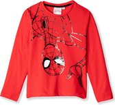 Marvel Spiderman shirt - Lange mouw - longsleeve - rood/zwart - maat 92/98 (3 jaar)