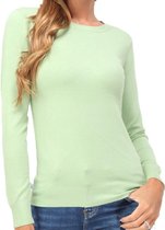 Mira Top Mint . T-shirt Dames - Shirt Dames  Shirt Lange Mouwen Dames