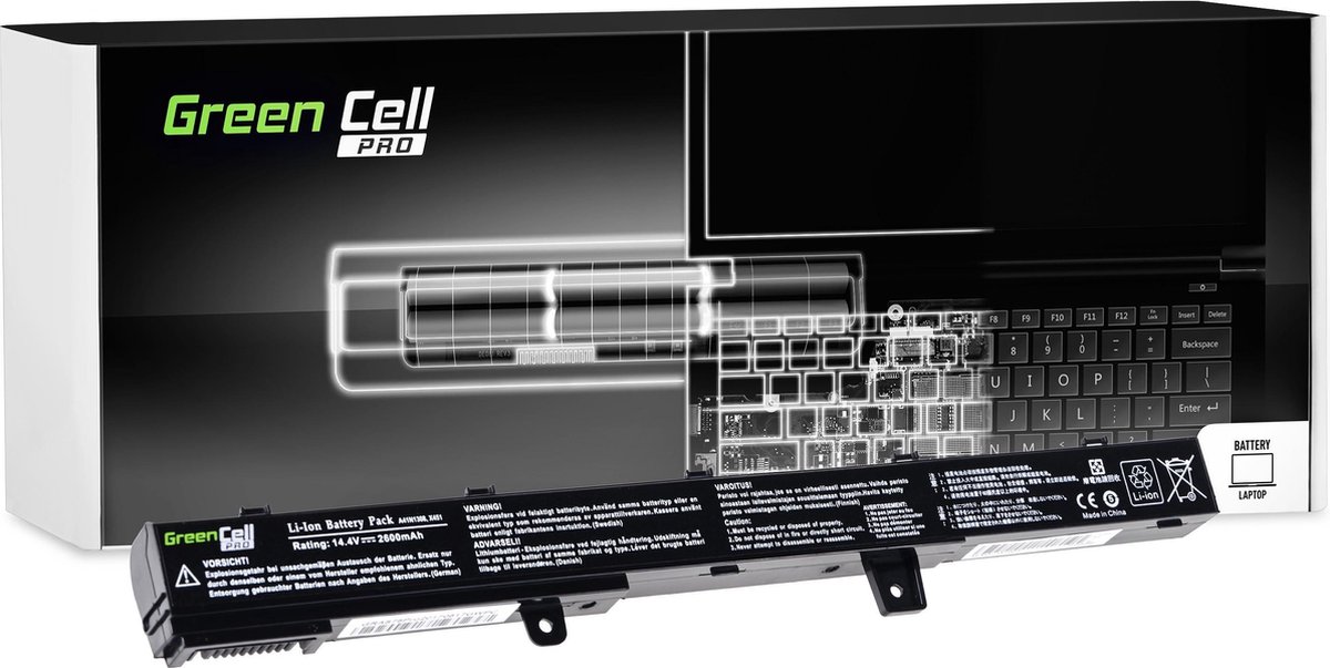 GREEN CELL PRO Batterij voor Asus R508 R556 R509 X551 / 14,4V 2600mAh
