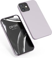 kwmobile telefoonhoesje voor Apple iPhone 12 / 12 Pro - Hoesje met siliconen coating - Smartphone case in lila wolk