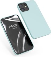 kwmobile telefoonhoesje voor Apple iPhone 12 / 12 Pro - Hoesje met siliconen coating - Smartphone case in Frosty Mint