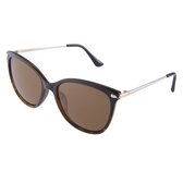 IZZLE Zonnebril Dames PZ20-060 - Polariserend - UV400 - Bruin met goud montuur/Gekleurd glas