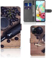 Coque Samsung Galaxy A71 Protecteur Flip Housse Du Vin