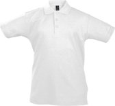 SOLS Kinder Unisex Zomer II Pique Polo Shirt (Wit)