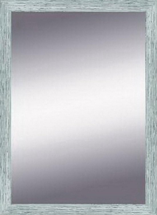 Zilver Witte spiegel 46x66 cm – Ylvi – Gerecycled Look | bol.com