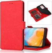 Voor Huawei P40 Pro + Retro Magnetische Sluiting Horizontale Flip Leren Case met Houder & Kaartsleuven & Fotolijst & Portemonnee (Rood)