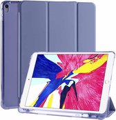 Voor iPad Pro 10,5 inch / Air 3 10,5 inch 3-voudig horizontaal flip PU-leer + schokbestendige TPU-hoes met houder en penhouder (lavendel paars)