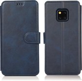 Voor Huawei Mate 20 Pro Kalfsstructuur Magnetische Gesp Horizontale Flip Leren Case met Houder & Kaartsleuven & Portemonnee & Fotolijst (Blauw)