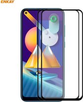 Voor Samsung Galaxy A11 / M11 2 STUKS ENKAY Hat-Prince Volledige lijm 0.26mm 9H 2.5D Gehard glas Volledige dekking Film