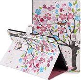 Voor Samsung Galaxy Tab S6 T860 3D Geschilderd Patroon Horizontale Flip Leren Case met Houder & Kaartsleuven & Portemonnee & Slaap / Wekfunctie (Girl Under The Tree)