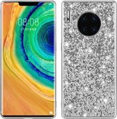 Voor Huawei Mate 30 Pro Glittery poeder schokbestendig TPU-hoesje (zilver)