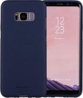 GOOSPERY SOFT FEELING voor Galaxy S8 + / G955 Liquid State TPU Drop-proof Soft Protective Back Cover Case (navy)