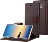 GOOSPERY SONATA DAGBOEK voor Galaxy Note 8 Zakelijke stijl magnetische sluiting Horizontale flip lederen tas met houder & kaartsleuven & portemonnee (bruin)