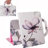 Voor Lenovo Tab M10 FHD REL TB-X605 Draagbare Gekleurde Tekening Horizontale Flip Lederen Case met Houder & Kaartsleuven & Portemonnee (Magnolia)