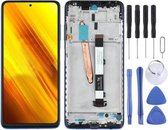 Origineel LCD-scherm en digitizer volledige montage met frame voor Xiaomi Poco X3 NFC / Poco X3 (blauw)