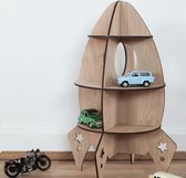 Driedimensionaal geassembleerd raketmodel Houten speelgoedplank voor kinderen Home Room Decorations